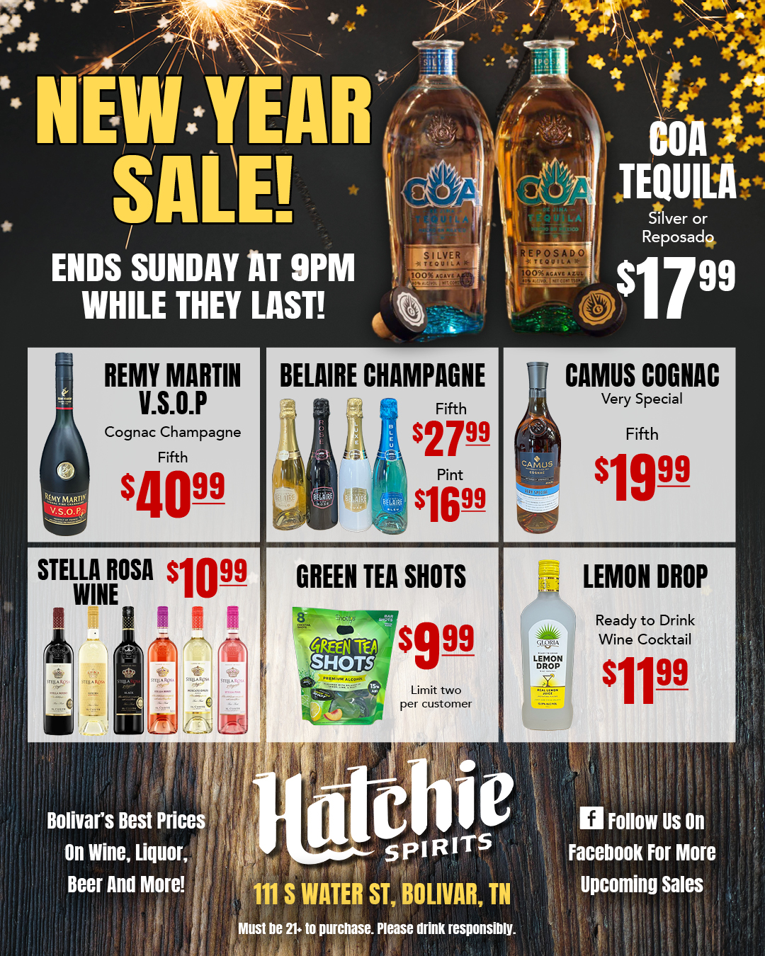 Hatchie Spirits New Year Sale Social