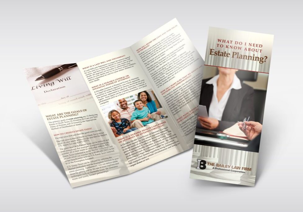 Vales Advertising - The Bailey Law Firm brochure