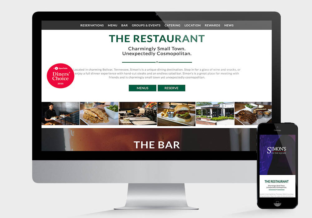 Simon's Restaurant Bolivar, TN website