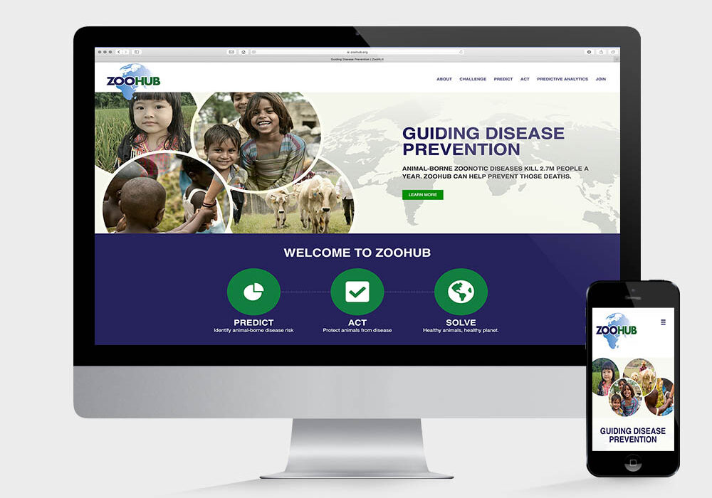 ZooHUB website designed by Vales Advertising